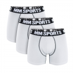 3 stk MM Sports Boxer Shorts, White