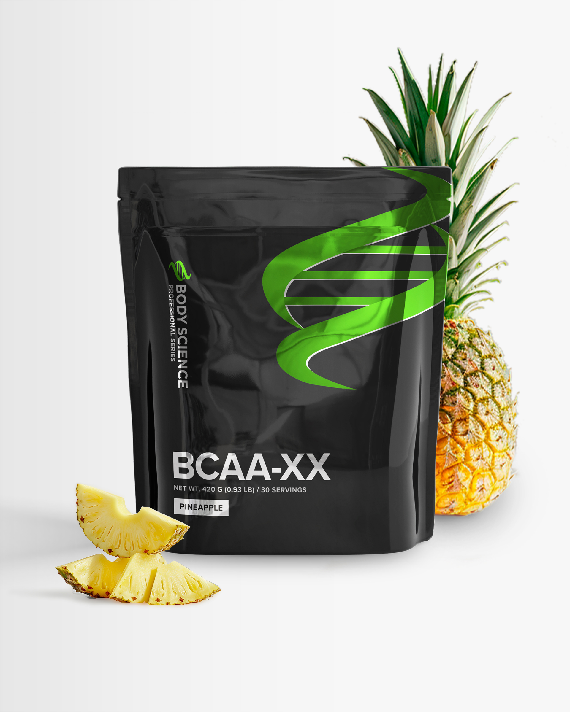 3 x Body Science BCAA-XX - 420g - Pineapple