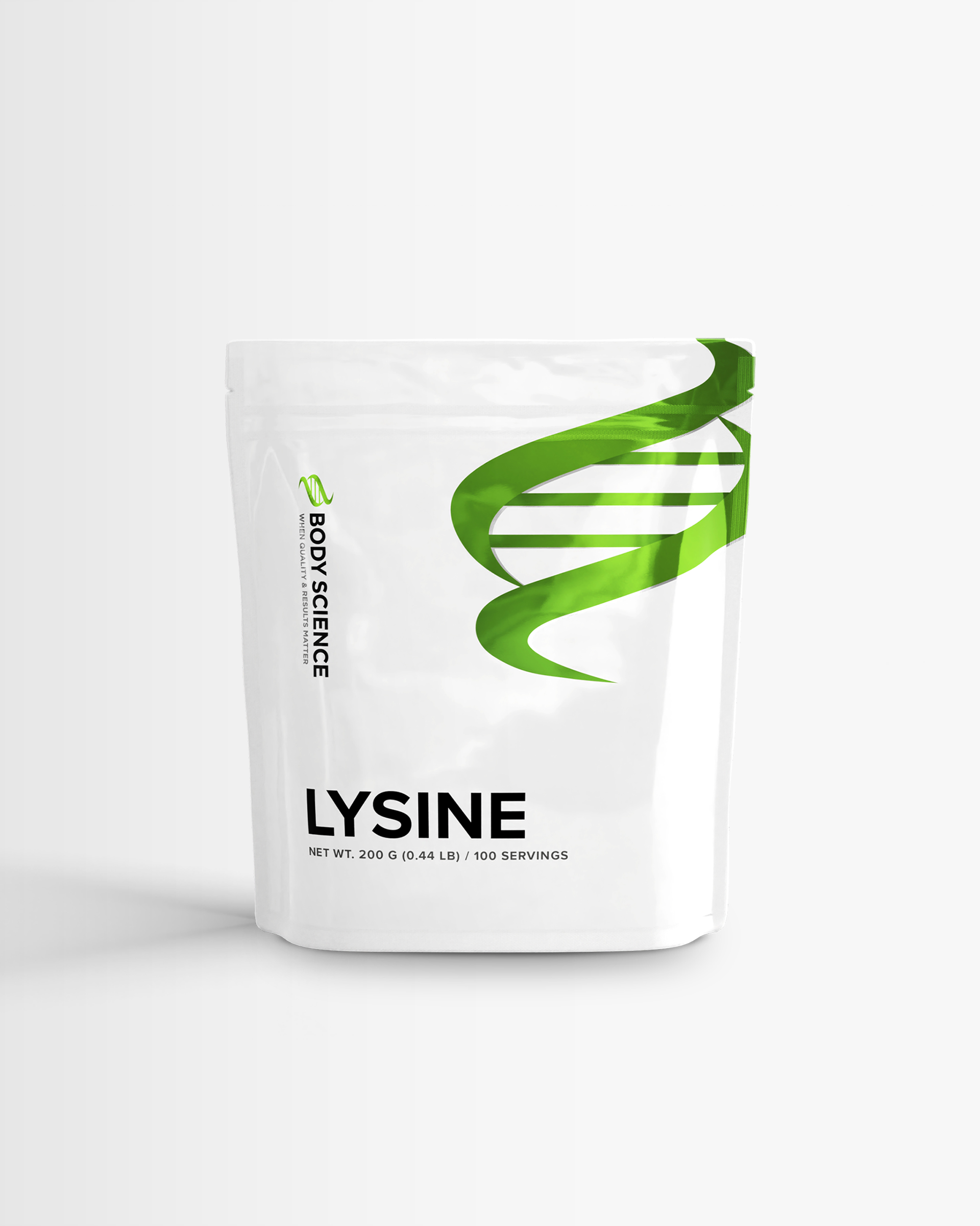 3 x Lysin – Body Science Lysine, 200 gram – Aminosyre