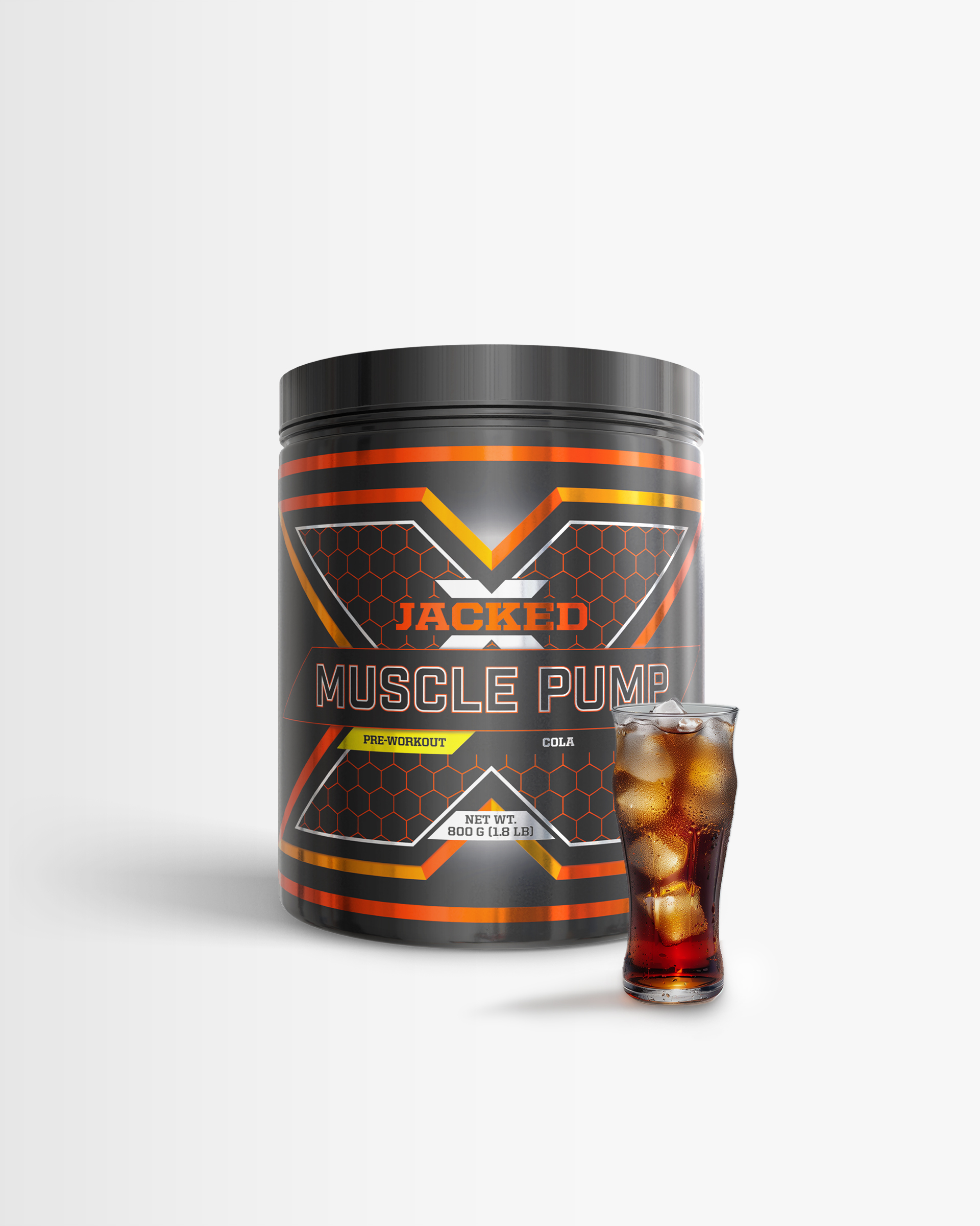 3 x PWO pre-workout - Jacked Muscle Pump - Cola