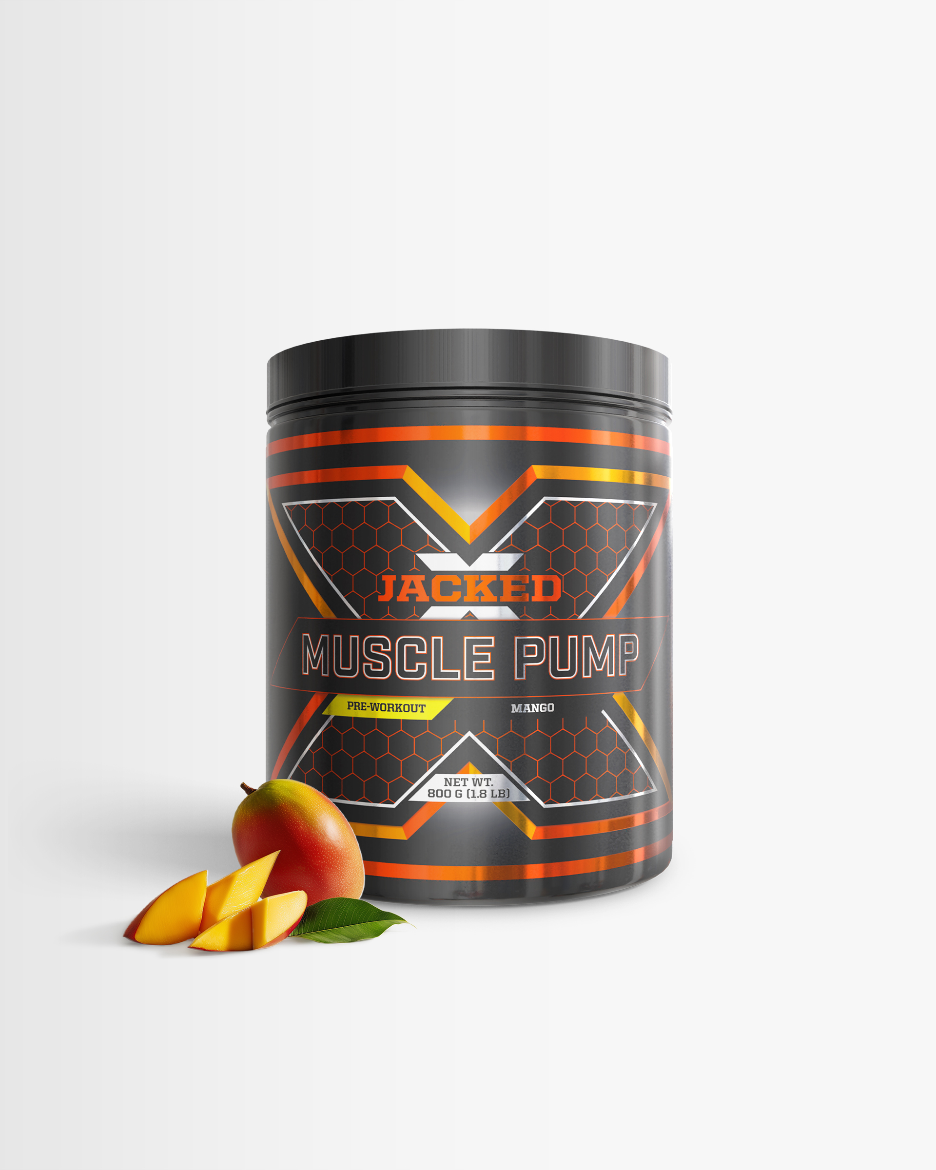 3 x PWO pre-workout - Jacked Muscle Pump - Mango