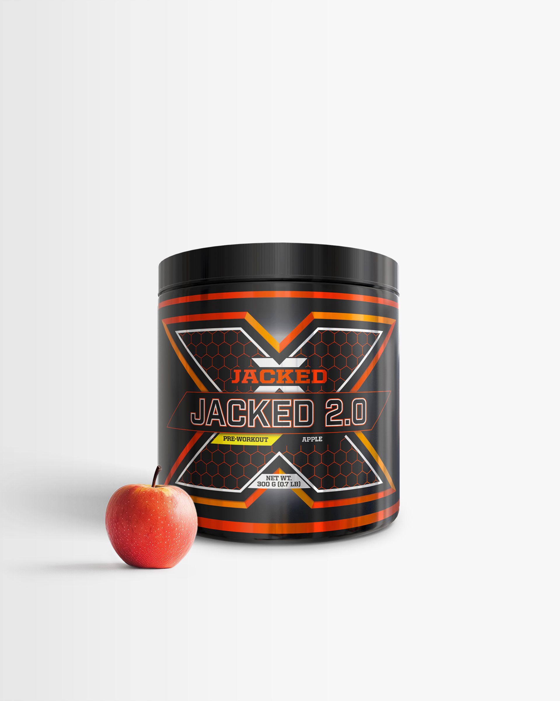 3 x Jacked 2.0 - Pwo, Pre-Workout - Apple