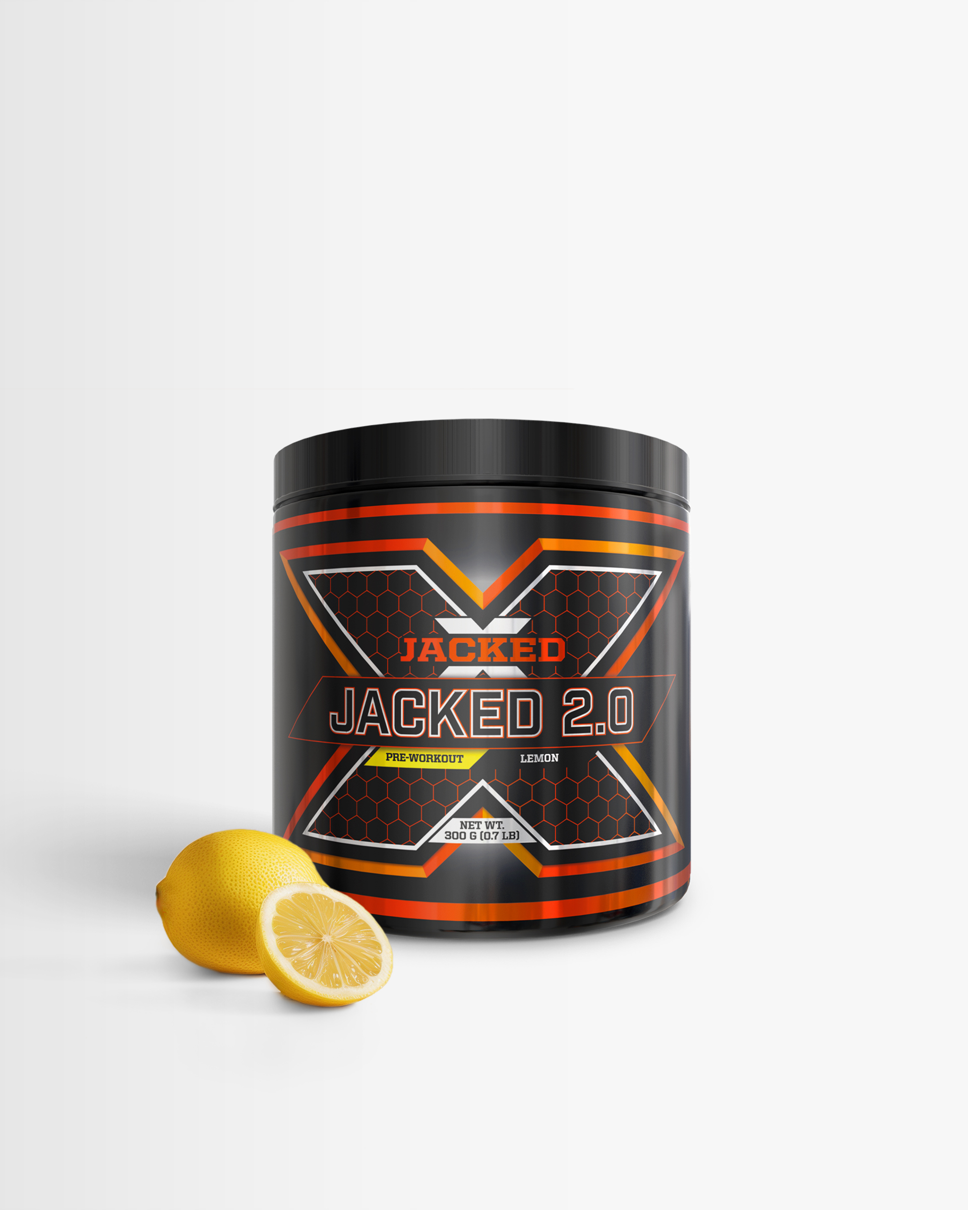 3 x Jacked 2.0 - Pwo, Pre-Workout - Lemon