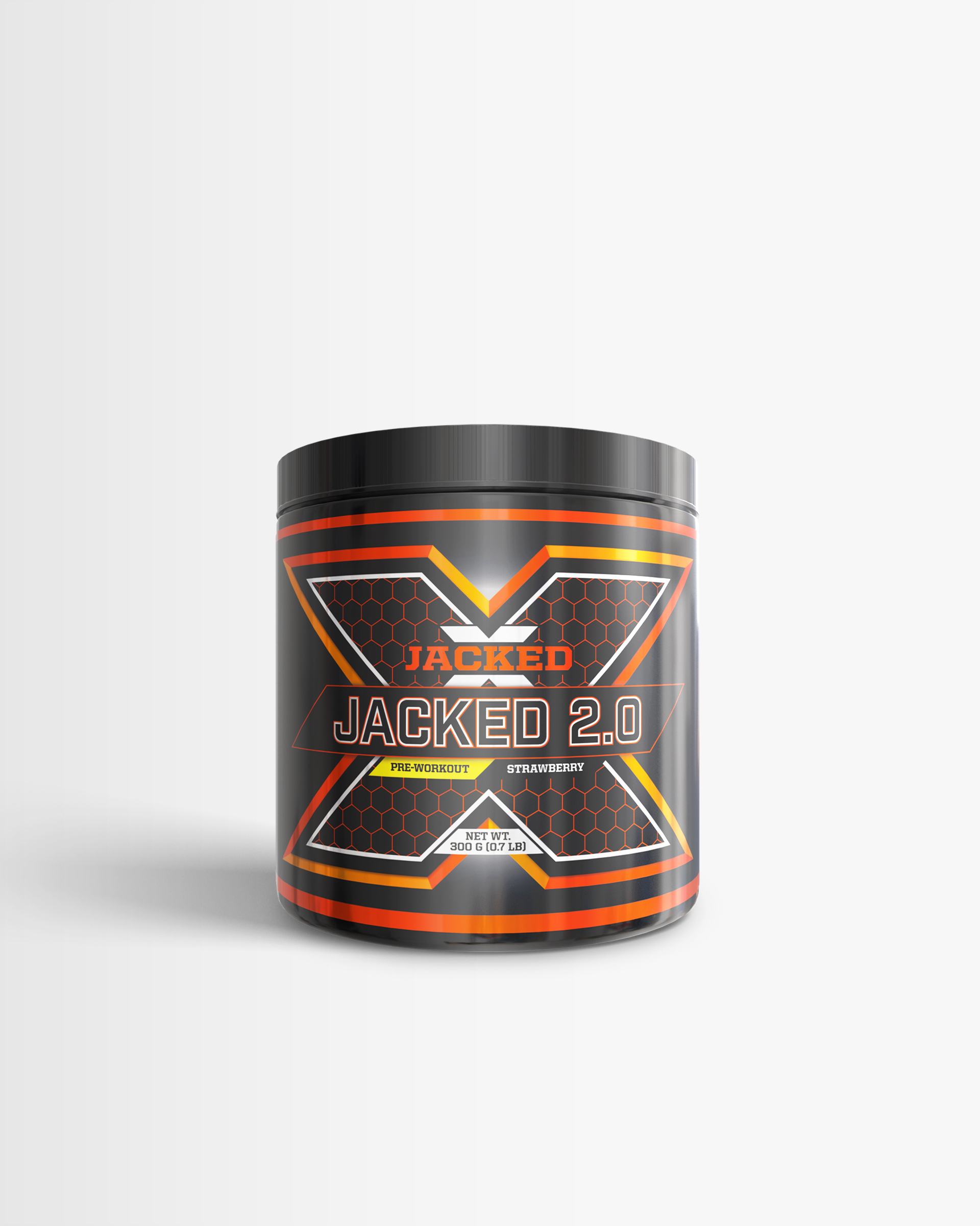 3 x Jacked 2.0 - Pwo, Pre-Workout - Strawberry