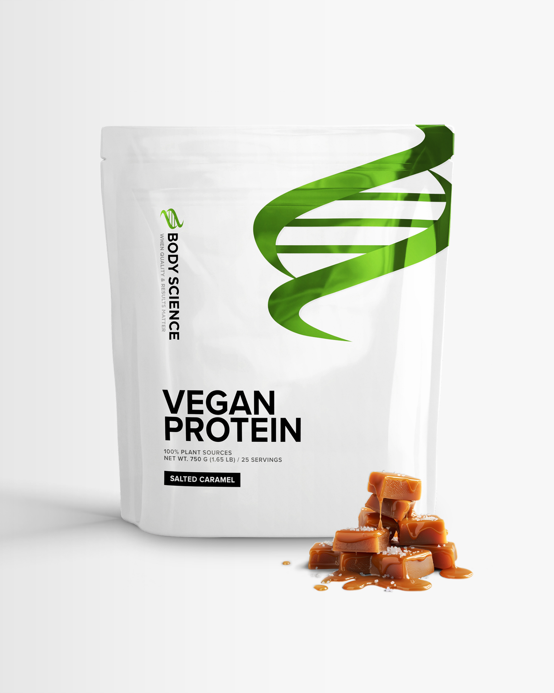 4 x Vegan protein Body Science - Salted Caramel