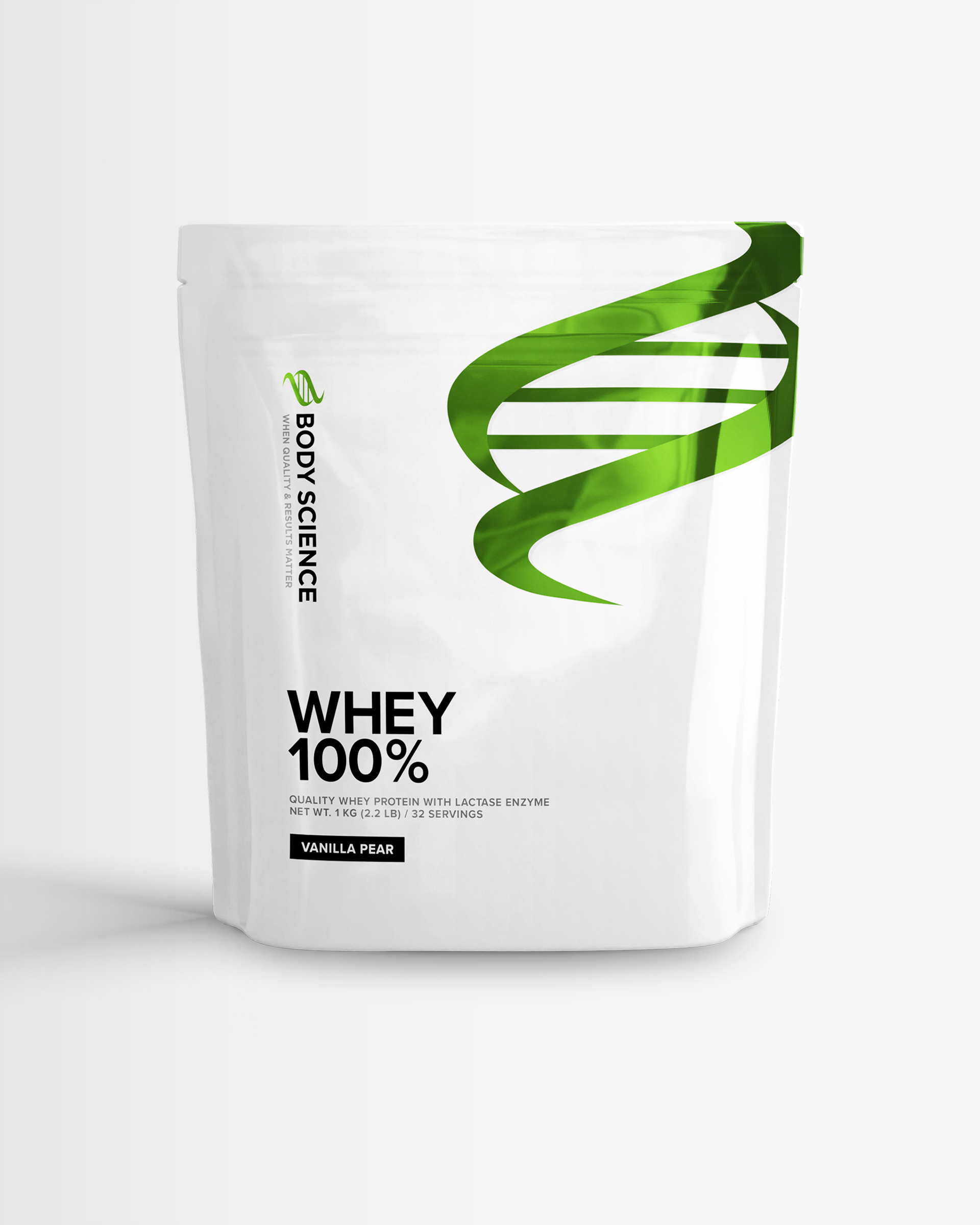 4 x Whey 100% - Pæresplitt - Proteinpulver pære og vanilje