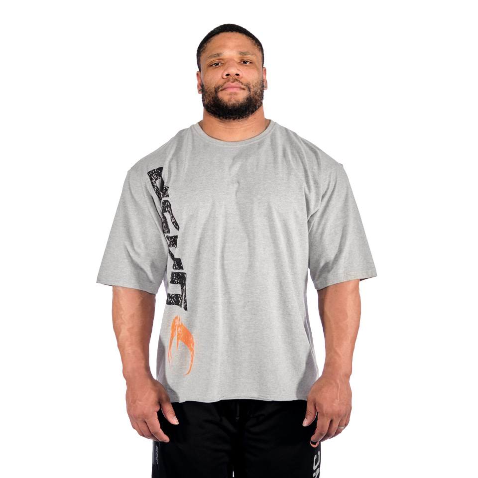 Gasp Iron Tee, Greymelange/Black