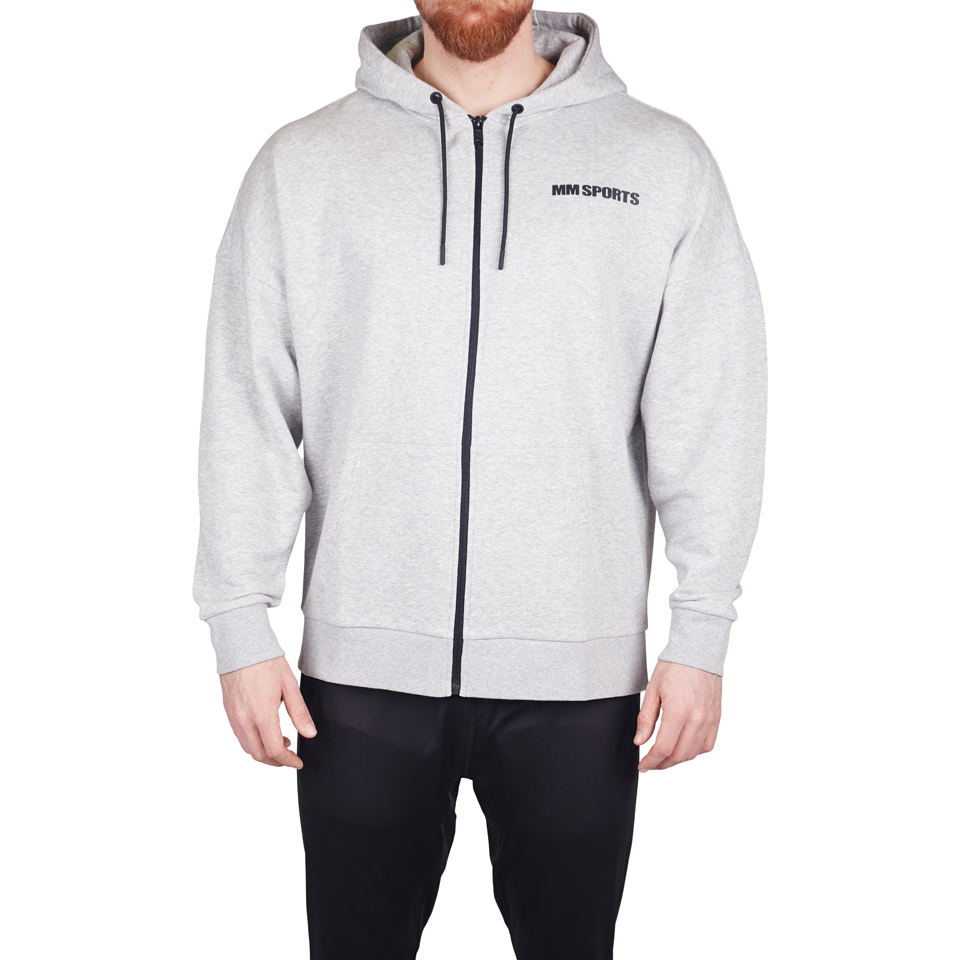 Oversized Hardcore Hoodie, Light Grey