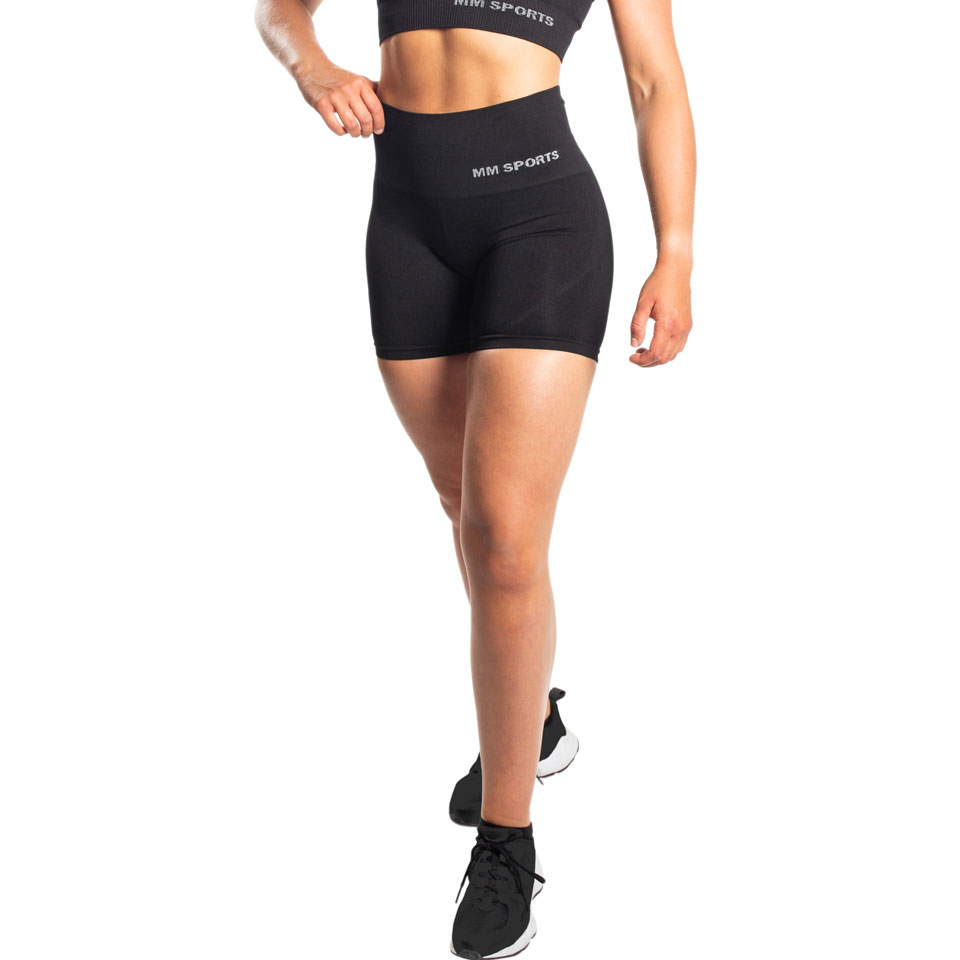 Seamless Daisy Hotpants, Black