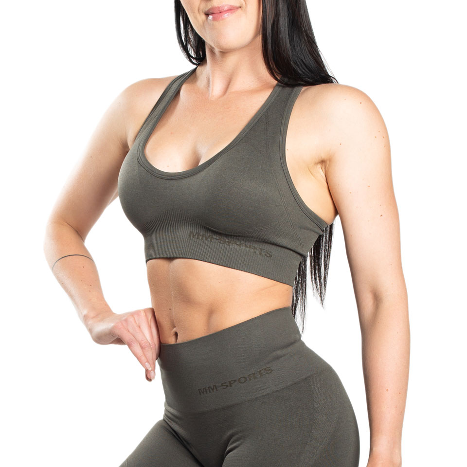 Seamless Daisy Sport-BH, Army Green