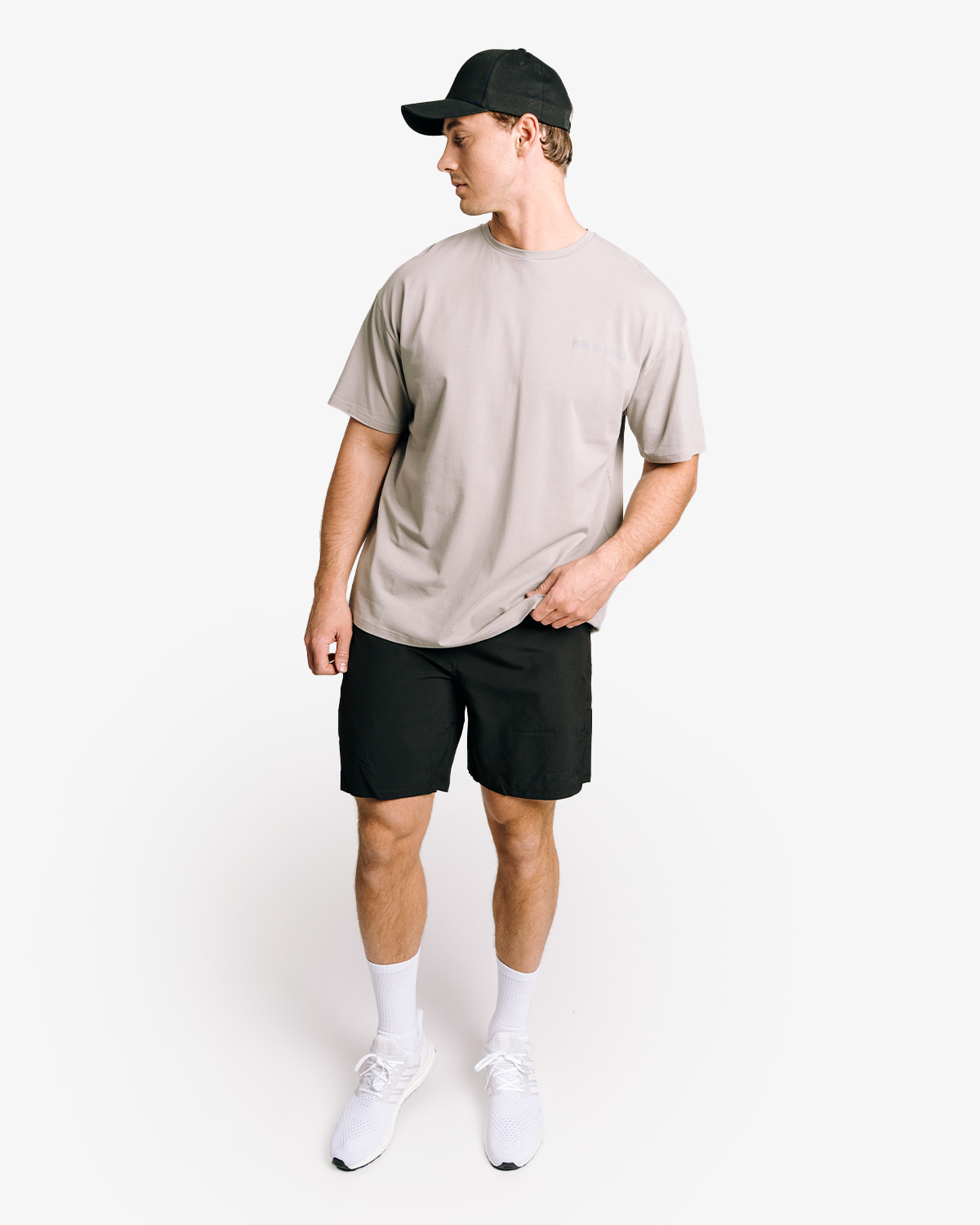 Oversize Hardcore T-Shirt, Smoked Grey