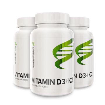 Vitamin D3+K2 Storpack 300 kapsler