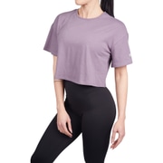 Cropped Box Tee, Purple
