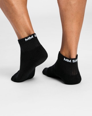 Low-Cut Socks 3-Pack, Black