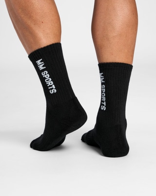 Mid-Cut Socks 3-Pack, Black