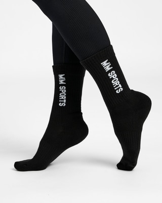 Mid-Cut Socks 3-Pack, Black