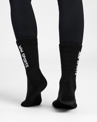 Mid-Cut Socks 3-Pack, Black