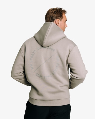 Hoodie Zip Emblem, Smoked Grey