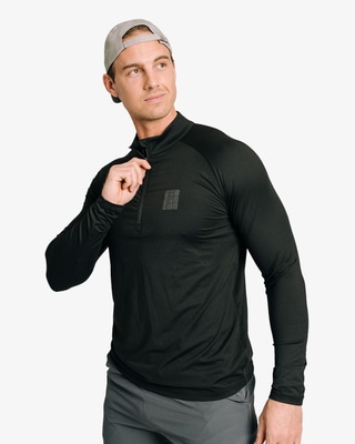 MM Sports Half Zip Shirt, Black