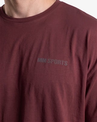 MM Sports Oversize Hardcore T-Shirt, Burgundy