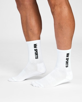 Mid-Cut Socks 3-Pack, White