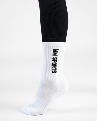Mid-Cut Socks 3-Pack, White