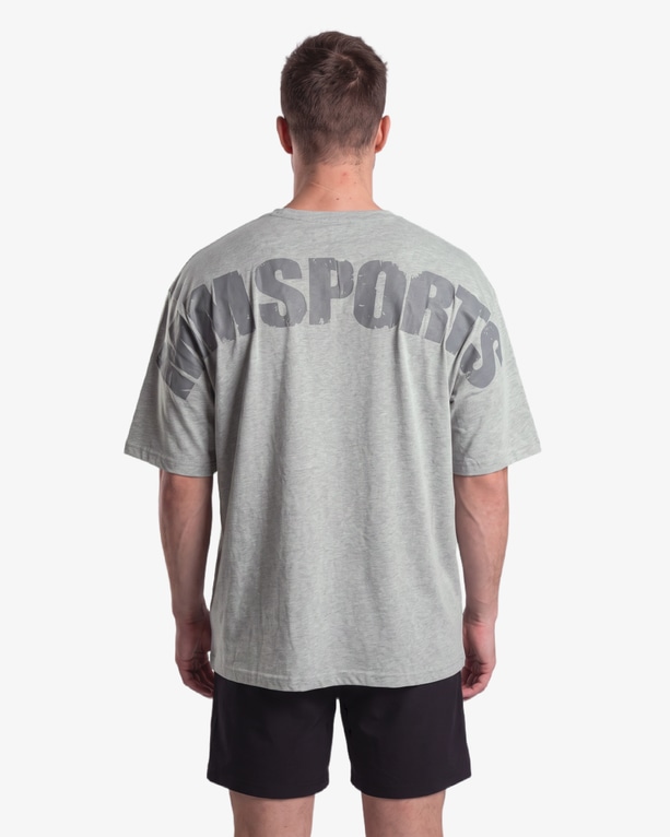 MM Sports Oversize Hardcore T-Shirt, Light Grey