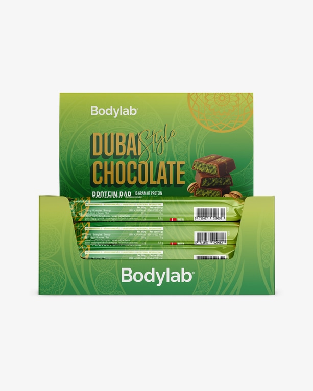Dubai Style Protein Bar – 12 stk hel eske