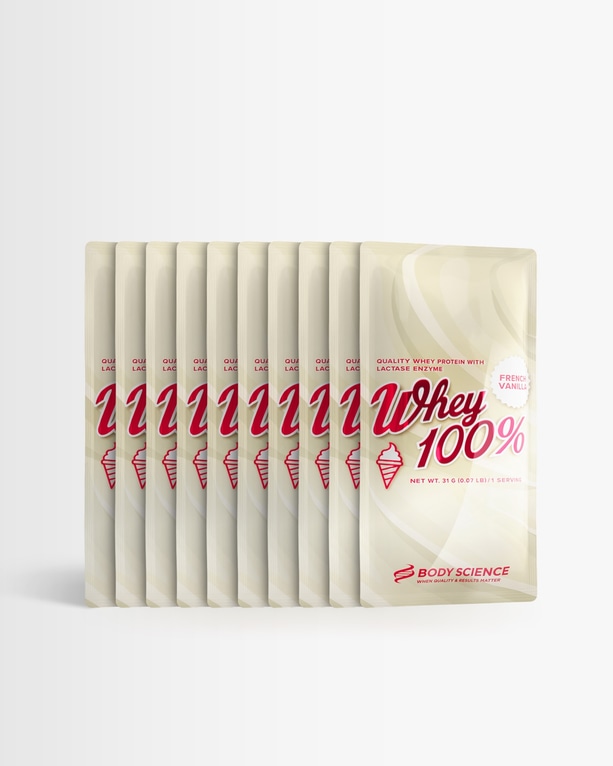 10 st Whey 100% - Porsjonspose