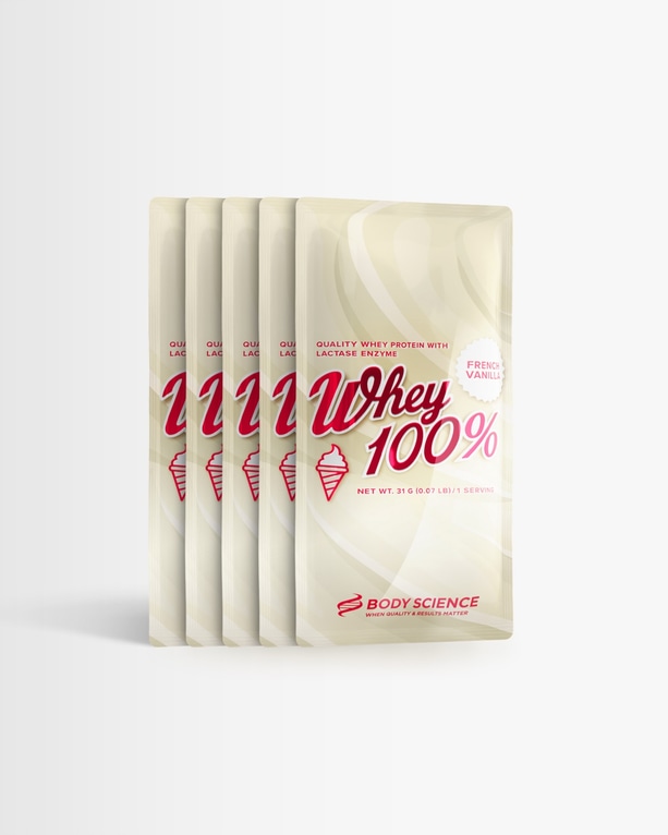 5 st Whey 100% - Porsjonspose