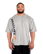 Gasp Iron Tee, Greymelange/Black