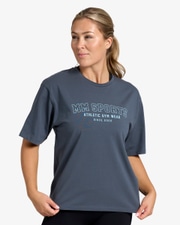 Oversize T-shirt Wmn Varsity, Faded Blue