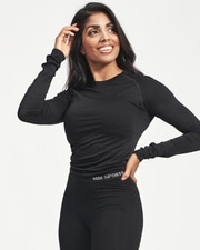 Seamless L/S T-shirt Carol, Black
